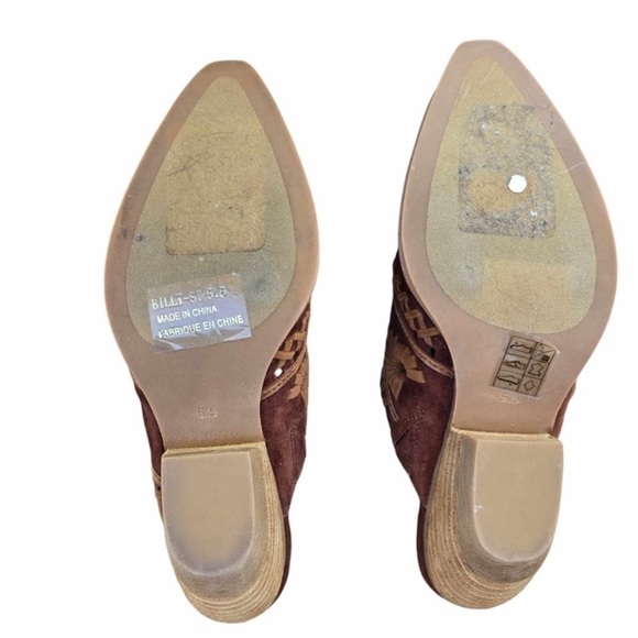 Jeffrey Campbell Billy Suede Western Boho Mule - Picture 5 of 5